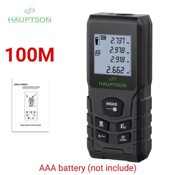 ab25fa3db3bd0783 HAUPTSON 70/100M Distance Meter Rangefinder Laser Tape Range Finder Building