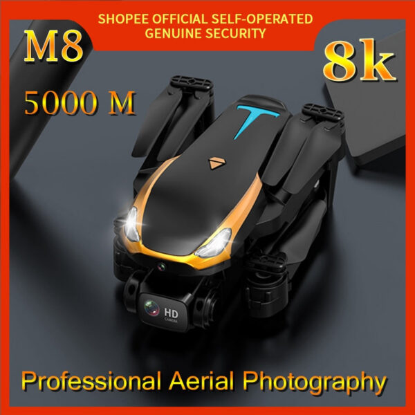 ab295073ac906c44 8K Drone M8 Aerial Photography Quadcopter Remote-controlled Helicopter Maintains Obstacle Avoidance Altitude and a Range of 5000