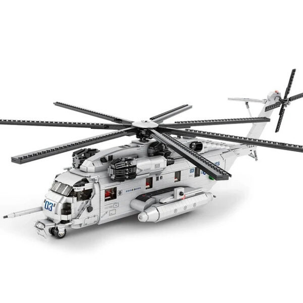 ab35155691ca449a 2192PCS CH-53E Transport Helicopter Building Blocks Army Plane Military Fighter Model Assembly Bricks Kids DIY Toys Holiday Gift