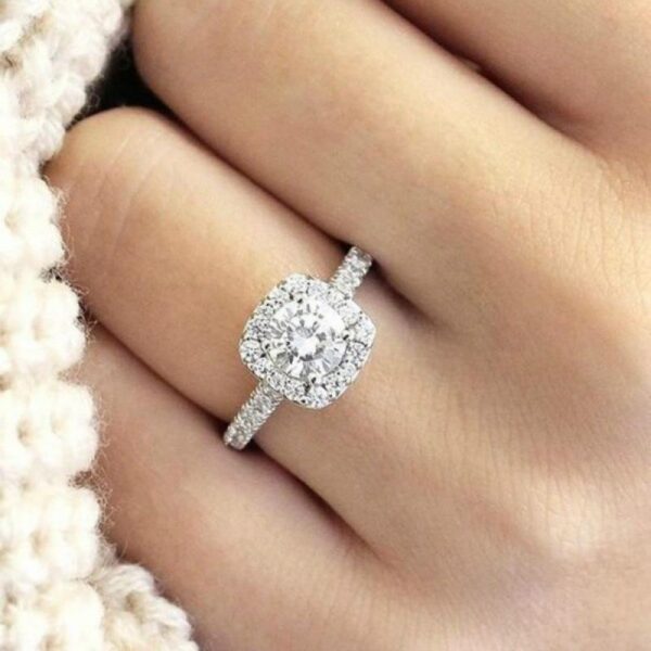 ab39a8a59147b279 HOYON White Gold Color Diamond Style Ring for Women Jewelry Natural Gemstone Anillos Bizuteria Bijoux Femme Rings Free Ship