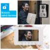 ab3a9b41ff9bd204 7 inch Wired Video Doorbell Indoor Monitor IR-CUT Outdoor Camera Visual Intercom Two-way Audio Remote Unlock Video Door Phone