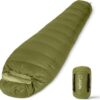 ab3ae8b691eb5dc8 ATEPA Down Sleeping Bag for Adults, 650FP Recycled Mummy Cold Weather Ultralight 3 Season Waterproof Compact Packable Sleeping Bag with Stuff Sack & 15D Nylon Shell for Backpacking Camping Hiking