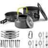 Cooking set Camping Cookware Travel Tableware Outdoor Picnic Set Teapot For 2-3 Peaple Non-stick pots assorted sets