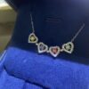 ab4c9a0647331c68 2024 New DJMAX Full Moissanite Necklace For Women Original Sterling Sier Mobius Strip Lady Diamond Clavicle Chain