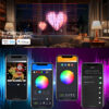 App DIY Picture Text Led Display Smart String Light RGB LED Bluetooth Control Curtain Lights