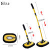 New Telescng Long Handle Mop Retractable Bent Bar Wash Brush Car Cleaning Tools