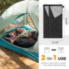 aba408352d2a1f98 HEYTRIP Double Sleeping Bag with Blanket - Queen Size Two Person Sleeping Bag for Couples - 20 Degree Rated for Camping