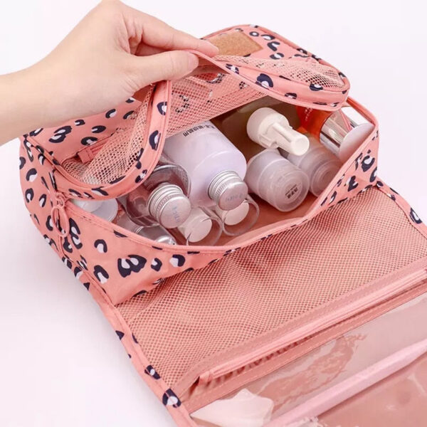 abad2d620062feb3 Cosmetic Women Travel Pouch Waterproof Toiletries Beauty Organizer Ladies Bathroom Neceser Makeup Storage Bag With Hook