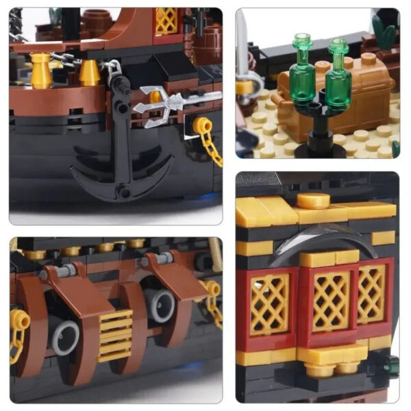 abbb071dbbc2afba Pirate Ship Building Blocks Sailboat Model Bricks City Traffic Series Creative Desktop Decoraiton Toys For Children Adult Gifts