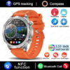 abbe69145eaed646 New GPS Track Smart Watch Men AMOLED HD Screen Outdoor Sports Fitness Heart Rate NFC IP68 Waterproof Bluetooth Call Smart Watch