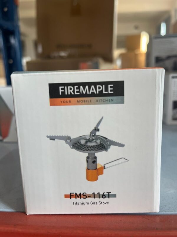 abc3e39698d7cd8f Fire-Maple 116T Titanium Camping Gas Stove | Mini Pocket One-Piece Gas Burner | Ultralight Backpacking Cooking Stove Portable for Outdoor Activities