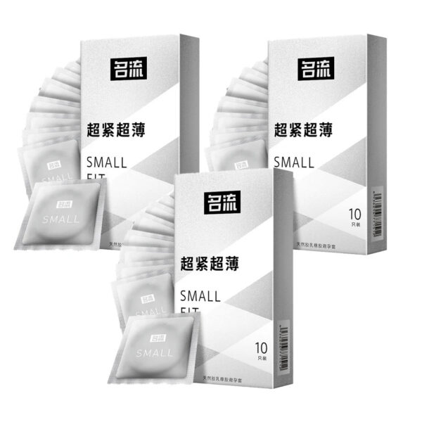 30pcs Ultra Thin Condoms for Men Anti Falling Off 45mm 49mm Small Size Penis Sleeve Slim Fit Sex Toys Condom Couples Sex Tools