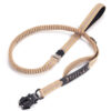 abd6482d5e6d79f2 Heavy Duty Tactical Bungee No Pull Dog Leash Reflective Shock Absorbing Pet Leashes with Car Seatbelt for Large Dogs