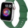 abfcd77f7f195e7a TreasureMax Sport Band Compatible with Apple Watch Bands 38mm 40mm 41mm 42mm 44mm 45mm 49mm,Soft Silicone Strap Compatible for Apple Watch Series 9 Ultra 8 7 6 5 4 3 2 1 SE Men Women Grey 38/40/41MM