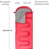 Sleeping Bag With Hood, 3 Season Waterproof Warm Lightweight Rectangular Envelope Camping Sleeping Bag for Adults Camping, Hiking, Backpacking, Traveling, Outdoor & Indoor Activities