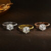 ac3362a66949df1d Knobspin Original Sterling Sier Ring Moissanite Diamonds with Certificate Fine Jewelry Wedding Engagement Rings for Women
