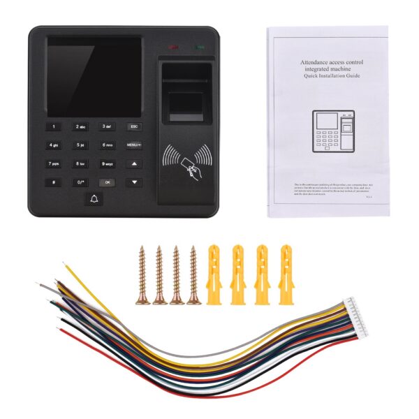 ac379a3bf0c5bdb7 2.4 Inch Attendance Machine Fingerprint/Password/ID Card Recognition Time Clock Employee Checking-in Recorder Multi-language