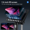 7Inch IPS Digital 5MP 1200X Ultra-Precise Focusing Camera 1080P Video Microscope 8 LED Lights for Coin Circuit
