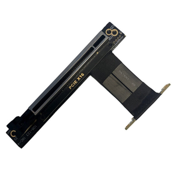 PCIe 3.0 4X 8X 16X Graphics GPU Extension Cable 90 Degree PCI Express X16 Riser Card Adapter Extender Pci-e Flexible Cord