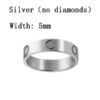 ac7119455042ce59 Designer Rings Women Love Gold for Men Diamond Moissanite Sterling Ring Sier Jewelry Screw Couple G34a#