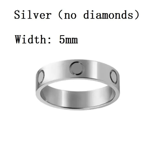 ac7119455042ce59 Designer Rings Women Love Gold for Men Diamond Moissanite Sterling Ring Sier Jewelry Screw Couple G34a#