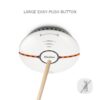 Wi-Fi Alarm, Fire Detector with Large Silence Button Replaceable Battery,Conforms to EN14604 Standard,Sound Flash Alarm 85dB/3m for Home Bedroom and Kitchen, Easy Install