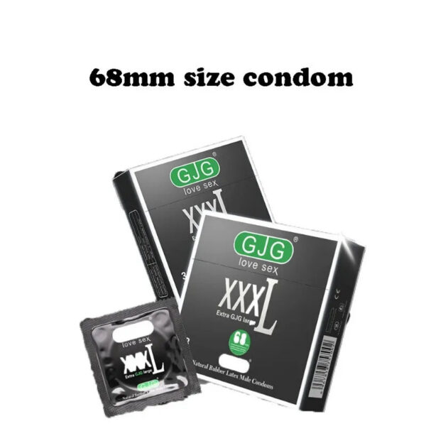ac8ed6cafbae076a 68mm Condom Floral Scent XXXL Plus Size Ultra-thin 0.01mm Natural Rubber Smooth Adult Games Sex Toy Contraceptive Large for Men