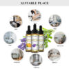 ac90d49235a78fa8 EUQEE 10ml Natural Plant Essential Oil with Dropper For Diffuser Humidifier Lavender Jasmine Eucalyptus Vanilla Essential Oils