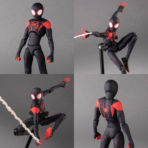 Sv Spiderman Miles Morales Action Figure Collection Sentinel Spider-Man Into the Spider Verse Figures Model Toys