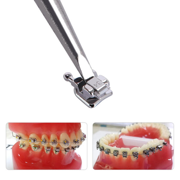 AZDENT 5 Boxes Dental Brackets Orthodontic Braces Passive Self Ligating MIM Monoblock With Buccal Tubes MBT/Roth 0.022 345 Hooks