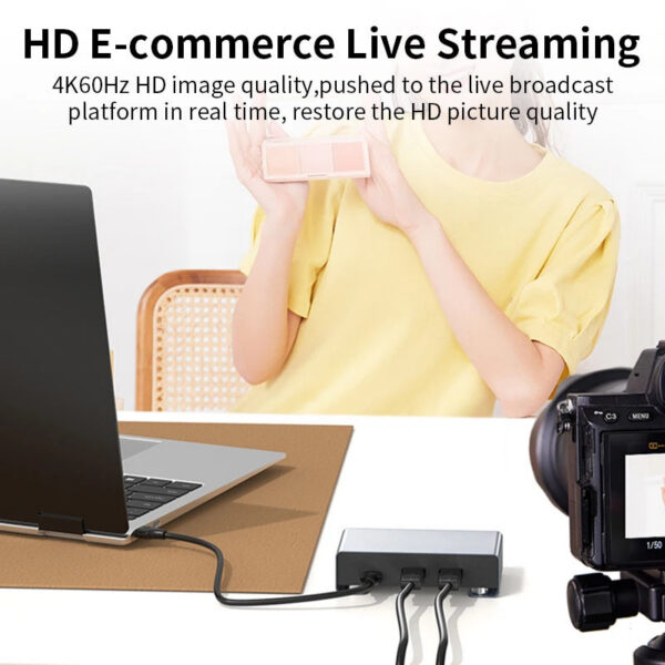 ac9f995b2dd074b7 Unnk 2K 120Fps Game Video Capture Card 4K 60Fps Live Streaming Recording for PS5/4 Xbox Switch