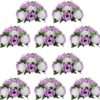 acd054687522432e NUPTIO Flower Ball Arrangement Bouquet - 2 Pcs 9.5 inch Diameter Dusty Rose Fake Flowers Roses Balls for Centerpieces Tables - Artificial Rose Arrangements for Wedding Centerpiece Table Decorations