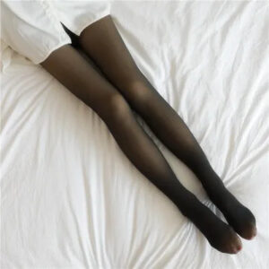 Women Socks 2024 Spring Woman Pantyhose Translucent Wool Sock Pants Winter Stocking Fleece Lined Tights Thermal Legging Fake 423