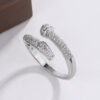 acf726d4f7de5158 Classic Design Full Diamond Zircon Nail Ring Fashion Everything Sier Ladies Fine Jewelry Light Birthday Party Gift