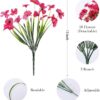 acf8e21ec8372c5e 24 Bundles Artificial Flowers for Outdoor,No Fade Fake Plastic Flowers Faux Plants for Decoration Hanging Planters Indoor Outside Garden Porch Window Box Home Wedding Farmhouse