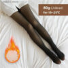 Hosiery Christmas Winter Warm Tight Women's Wool High Waist Hot Socks Insulated False Transparent Pantyhose Z230810