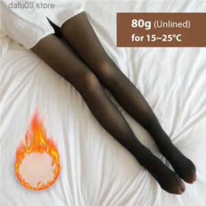 Hosiery Christmas Winter Warm Tight Women's Wool High Waist Hot Socks Insulated False Transparent Pantyhose Z230810