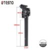 ad0172fe58b47519 TESNO Bike Seatpost With Shock Absorber 27.2/30.9/31.6mm Mtb Bicycle Seatpost Suspension Four Link Bicycle Saddle Tube 350mm