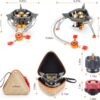 WADEO 7200W Windproof Camping Stove, Camping Gas Stove with Piezo Ignition, Two Fuel Canister Adapter, Carry Case, Portable Stove, Backpacking Stove for Outdoor Backpacking Hiking and Picnic