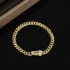 Classics Golden Fashion Miami Cuban S Bracelet Chain Hip Hop Men's And Women's Jewelry Necklace