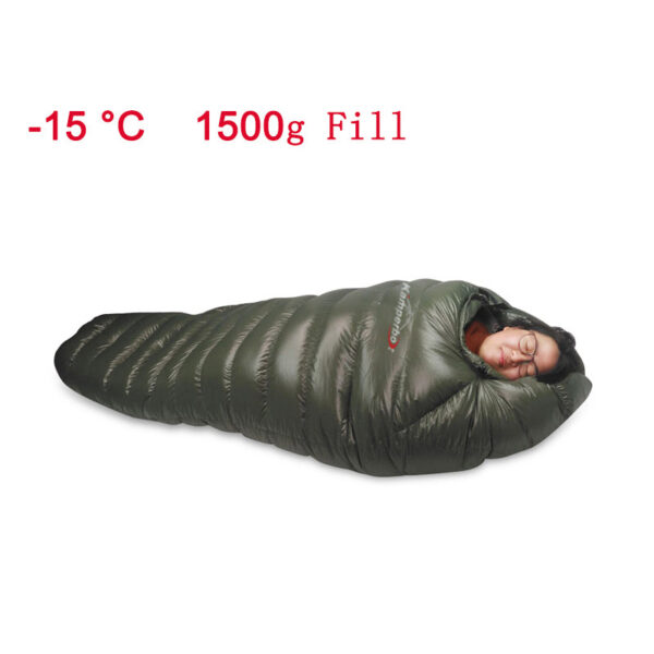 ad17d19fdcd523eb Cold Temperature Down Winter Camping Sleeping Bag Double -15°C