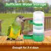 ad4b9700492130cd Bird Water Dispenser for Cage, 4pcs Bird Water Bowl 140ml Automatic No Mess Gravity Feeder Bird Watering Supplies for Pet Parrot, Parakeets, Cockatiel, Budgie Lovebirds and Other Birds