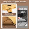 BISINNA Double Sleepinag Bag for Adults Two Person Queen Size Camping Sleeping Bag for All Season Backpacking Hiking Cold Weather with Compression Sack