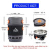 ad5a9171c9d159af Widesea Camping Cooking System with Heat Exchanger Outdoor Gas Burner Stove Tourist Pot Set Cup Tableware Cookware Tourism Hike