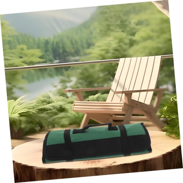 HEMOTON Tasche Für Outdoor-kochmesser Kochtasche Kochmesser Tragetasche Tasche Für Sushi-Messer Messer Vitrine Aufbewahrungstasche Für Küchenmesser Köche Fall Dark Green Stoff
