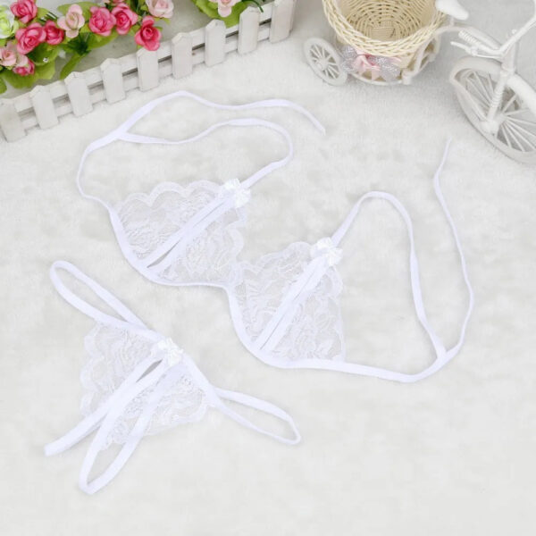 ad78faf1da63484c Women's Underwear Sets Ladies Sexy Lingerie Lace Hollow Out Underwear Sleepwear G-string Lingerie белье sous clothing femme