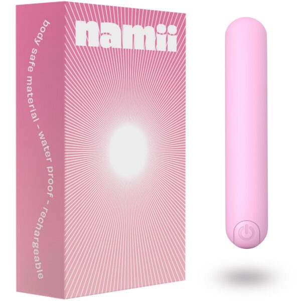 10-Mode Waterproof Micro Mini Vibrator Body Safe Silicone Rechargeable, Portable, Quiet, Slim Massager for Women & Couples Finger Size - Light Pink