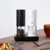 adbc8b2c0d9dfb3f 2024 NEW Huohou Electric Grinder Pepper Seasonings Spices Grain Mill Salt Shaker LED Light 6 Modes Kitchen Cooking Tool 2pcs Set