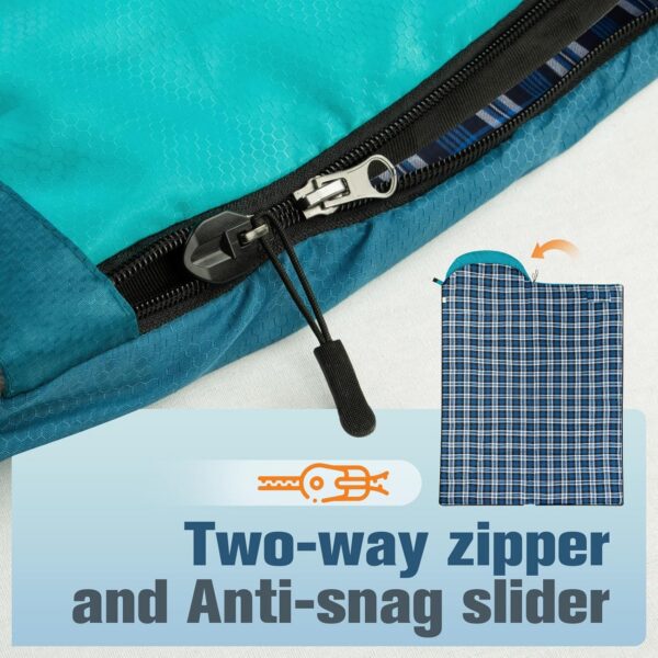 adbf151fcee3c482 Forceatt Schlafsack Winter, -5°-20 Grad Schlafsack Outdoor für 3-4 Jahreszeiten, Leichtgewichtig und Wasserdicht Warm Schlafsack Camping für Erwachsene Geeignet für Rucksackreisen, Wandern und Reisen.