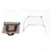 adc79c6f5aee9579 Outdoor Stainless Steel Stove Camping Portable Folding Mini Barbecue Rack Set Pot Baking Tray Holder